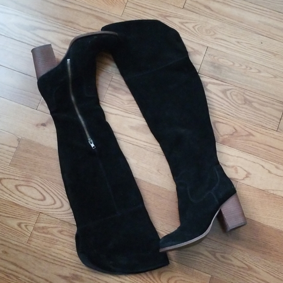 Splendid Black Suede Loretta OTK Boot - Picture 1 of 8